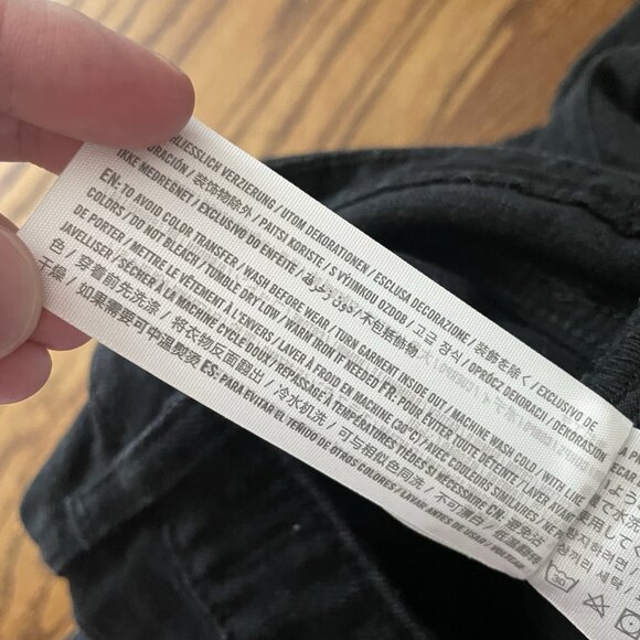 Abercrombie & Fitch Women 28/6S Black Denim Curve Love High Rise The Skinny Jean - Picture 10 of 10